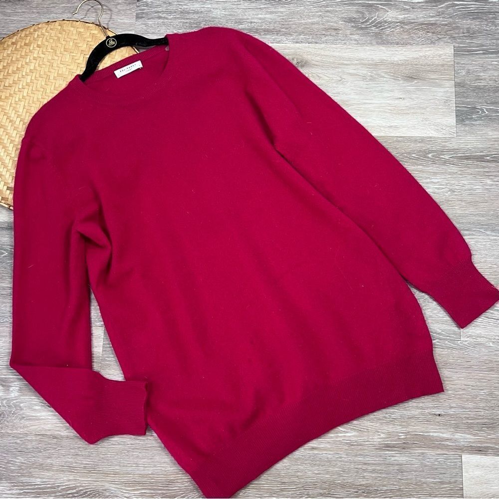 Equipment red 100% cashmere crewneck‎ sweater
